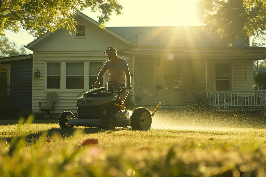 self propelled battery powered lawn mower